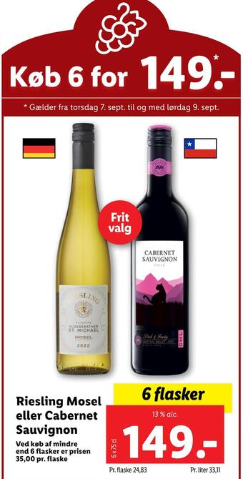 Riesling mosel eller cabernet sauvignon
