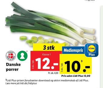 Lidl Danske porrer tilbud