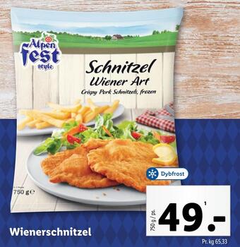Lidl Wienerschnitzel tilbud