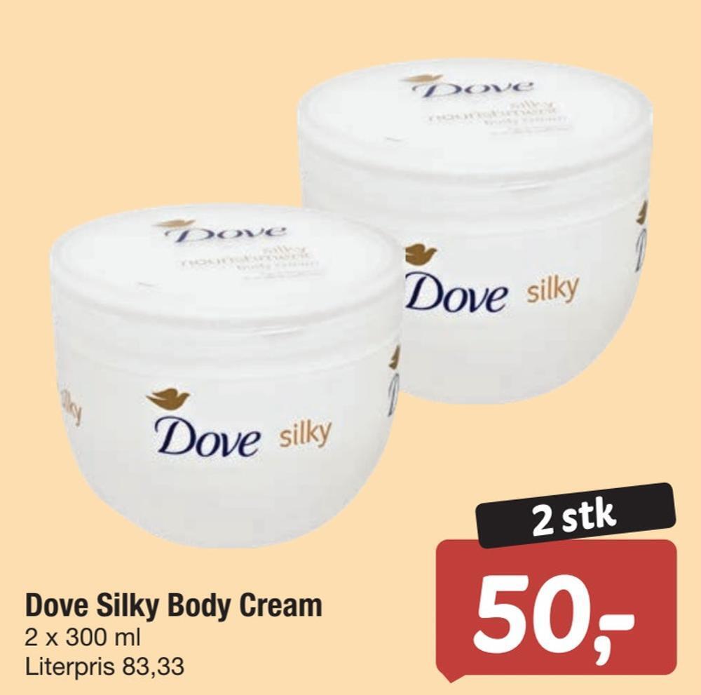 Dove silky body cream tilbud hos Fakta Tyskland