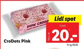 Lidl Crodots pink tilbud