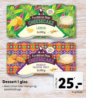Lidl Dessert i glas tilbud