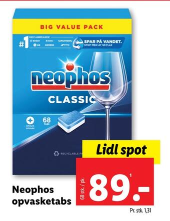 Lidl Neophos opvasketabs tilbud
