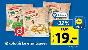 Lidl Økologiske grøntsager tilbud