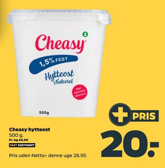 Netto Cheasy hytteost tilbud
