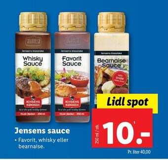 Lidl Jensens sauce tilbud