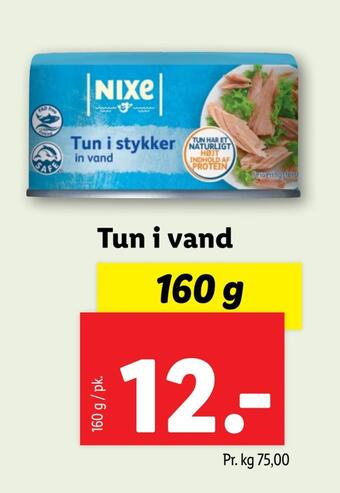 Lidl Tun i vand tilbud