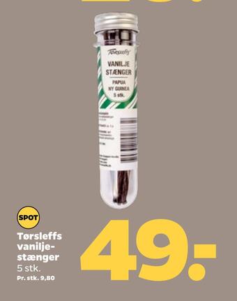 Tørsleffs vaniljestænger