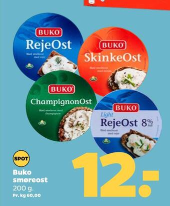 Netto Buko smøreost tilbud