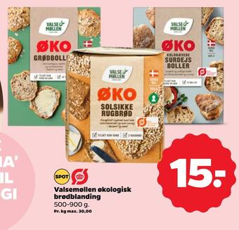 Netto Valsemøllen økologisk brødblanding tilbud