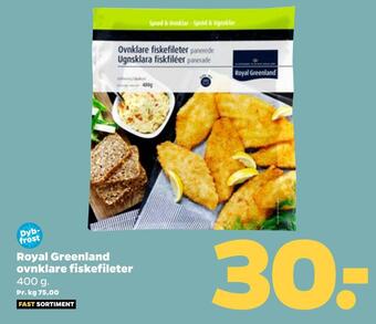 Netto Royal greenland ovnklare fiskefileter tilbud