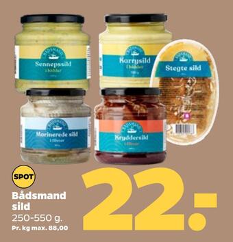 Netto Bådsmand sild tilbud