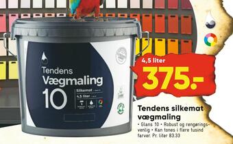 Bilka Tendens silkemat vægmaling tilbud