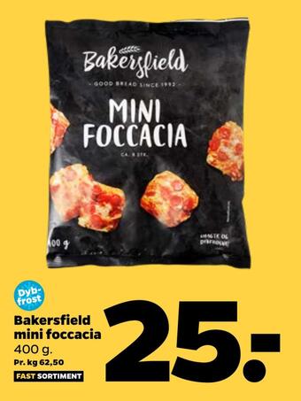 Bakersfield mini foccacia