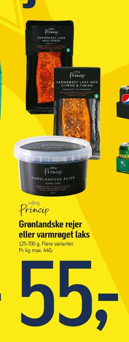Føtex Grønlandske rejer eller varmrøget laks tilbud