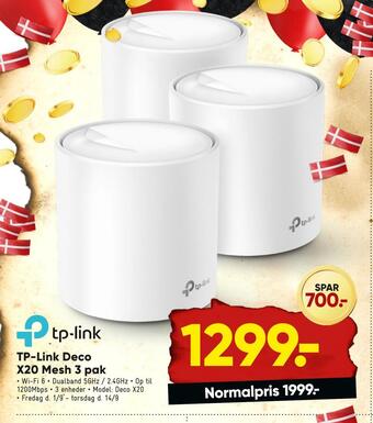 Bilka Tp-link deco x20 mesh 3 pak tilbud