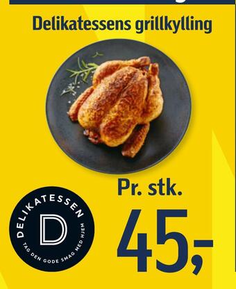 Føtex Delikatessens grillkylling tilbud