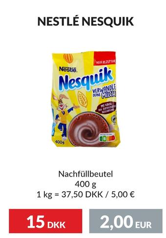Nielsen's Discount Nestlé nesquik tilbud