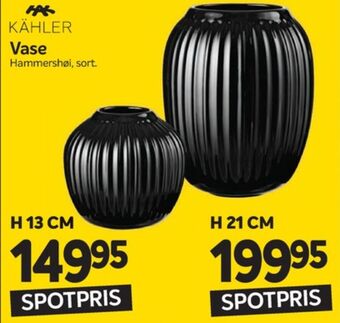 Din Isenkræmmer Hammershøi vase tilbud