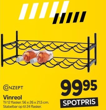 Din Isenkræmmer Conzept vinreol tilbud