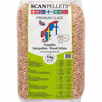 Fleggaard Scanpellets 8mm træpiller 15 kg tilbud