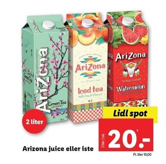 Lidl Arizona juice eller iste tilbud