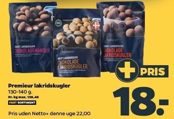 Netto Premieur lakridskugler tilbud