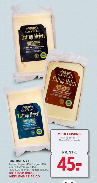 MENY Tistrup ost tilbud