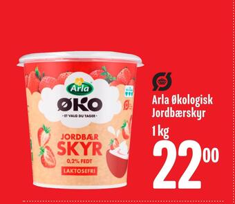 Min Købmand Arla økologisk jordbærskyr tilbud