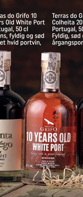REMA 1000 Terras do grifo 10 years old white port portugal, 50cl tilbud