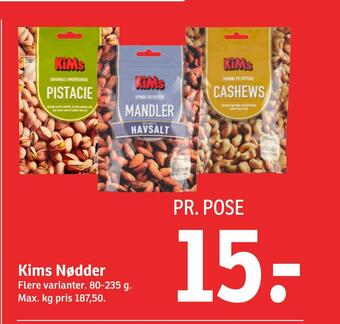 SPAR Kims nødder tilbud