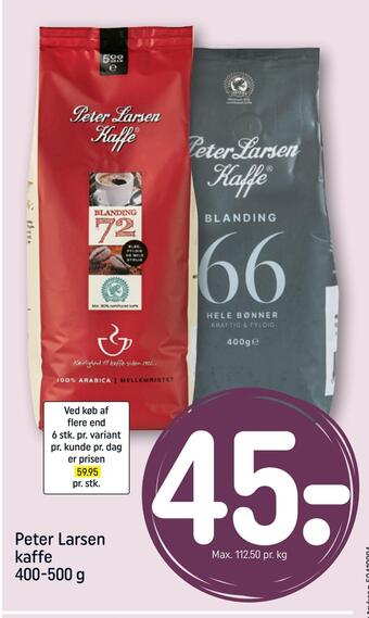 REMA 1000 Peter larsen kaffe tilbud
