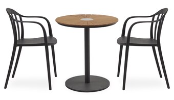 Ilva Pietra cafésæt med 1 bord + 2 stole tilbud
