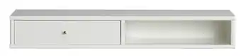 Ilva Mistral classic smal reol med 2 rum + 1 skuffe hvid tilbud