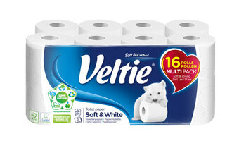 jem & fix Toiletpapir 16 ruller - veltie tilbud
