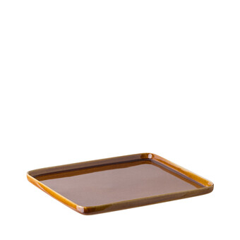 Sinnerup Sinnerup new blossom fad 22 x 22 x 1 cm (amber/curry, s) tilbud