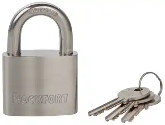 Harald Nyborg Rockfort rustfri hængelås 50 mm tilbud