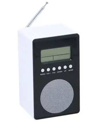 Dunlop fm clock radio 14,3 x 7,5 cm