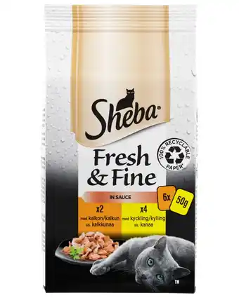 Sheba vådfoder fjerkræ 6 x 50 g