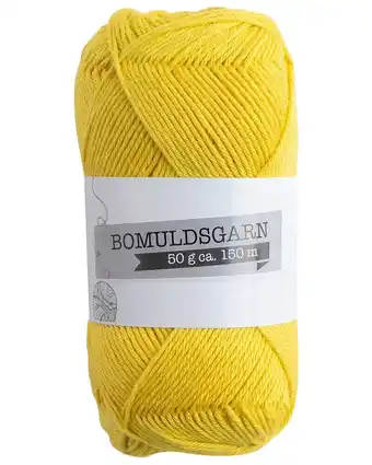 Harald Nyborg Bomuldsgarn 50 g - gul tilbud