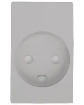 Harald Nyborg Lk tangent stikkontakt 1½modul u/afbryd m/jord - lysegrå tilbud