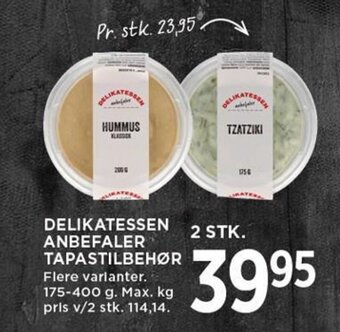 MENY DELIKATESSEN ANBEFALER TAPASTILBEHØR tilbud