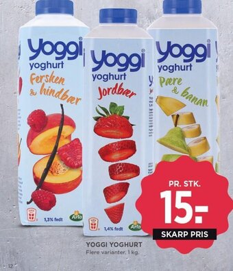 MENY YOGGI YOGHURT tilbud