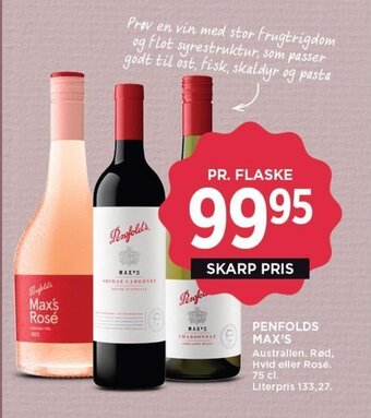 MENY PENFOLDS MAX'S tilbud