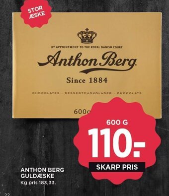 MENY ANTHON BERG GULDÆSKE tilbud