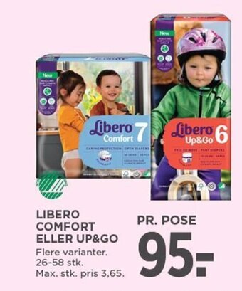 MENY LIBERO COMFORT ELLER UP&GO tilbud
