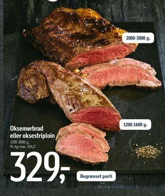 Føtex Ukendt oksemørbrad tilbud