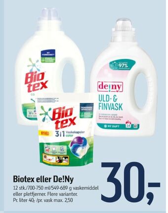 Føtex Biotex vaskemiddel-tabs tilbud