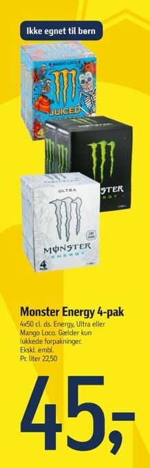 Føtex Ultra energidrik tilbud