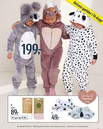 Føtex Vrs kids heldragt tilbud